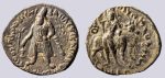 Kushans, AE tetradrachm, Vima Kadphises
