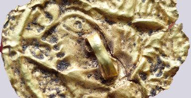 Iranian Huns, AV bracteate of Western Turk style