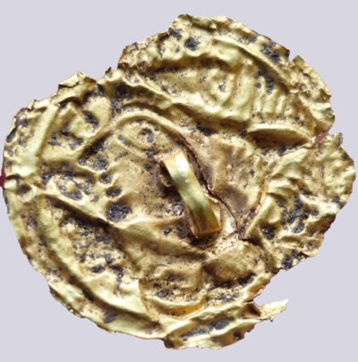 Iranian Huns, AV bracteate of Western Turk style