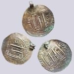 Islamic AR bracteates, imitating Umayyad or Abbasid dirhams