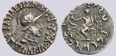 Indo-Greek Kingdoms, AR drachm, Antialkidas