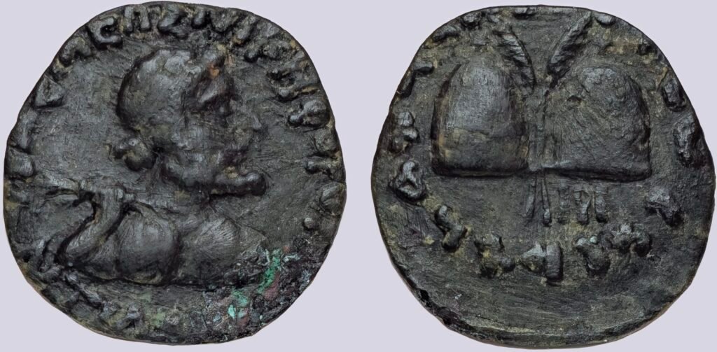 Bactrian Greeks, AE dichalkon, Demetrios