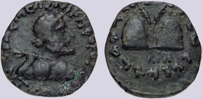 Bactrian Greeks, AE dichalkon, Demetrios