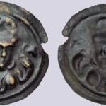 Central Asia, Silk Road, AE bracteate of Hunnic style