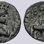 Kushans, AE drachm, Vima Taktho / Soter Megas