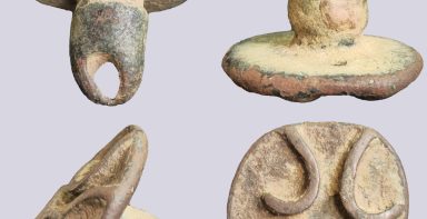 Ancient Bactria, AE stamp seal, 2300–2000 BC