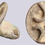 Ancient Bactria, AE stamp seal, 2300–2000 BC