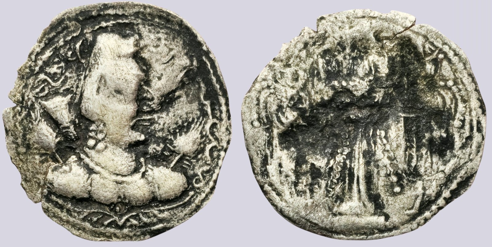 PSX_1521 Alchon Huns, AR drachm, Khingila, Type 60 - Image 1