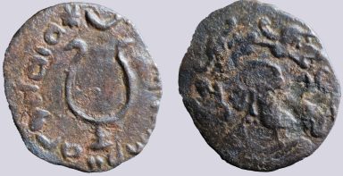 Western Turks, AE ½ drachm, Later Nezak, Type 204