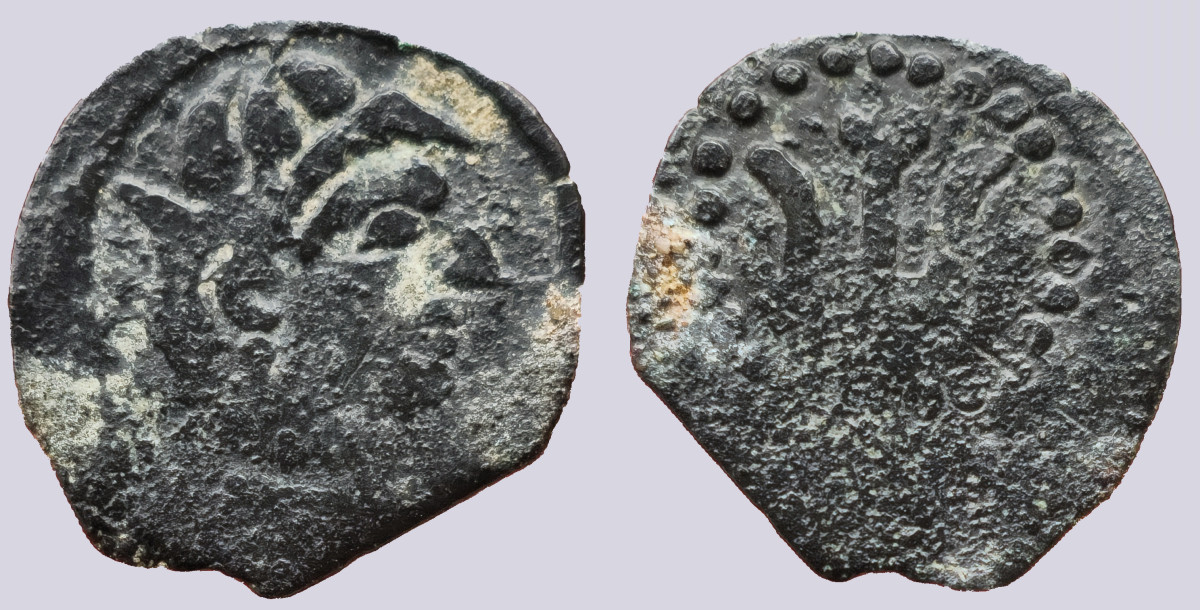 PSX_67 Hunnic Tribes / Hephthalites, AE unit, unpublished - Image 1