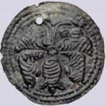 Central Asia, Silk Road, AE bracteate in Hunnic style