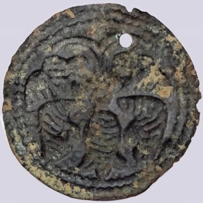 Central Asia, Silk Road, AE bracteate in Hunnic style