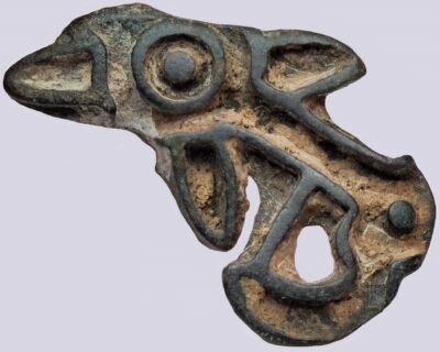 Ancient Bactria, AE stamp seal "Dolphin", 2300–2000 BC