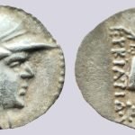 Bactrian Greeks, AR obol, Eukratides
