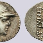 Bactrian Greeks, AR obol, Eukratides