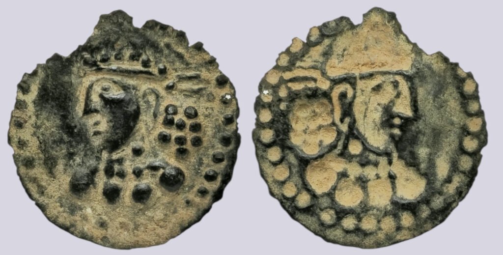 Central Asia, Silk Road, AE bracteate of Hunnic style