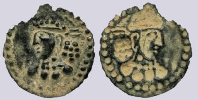 Central Asia, Silk Road, AE bracteate of Hunnic style
