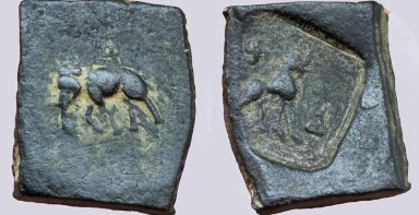 Local Civic Copper, AE karshapana, Pushkalavati