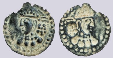Central Asia, Silk Road, AE bracteate of Hunnic style