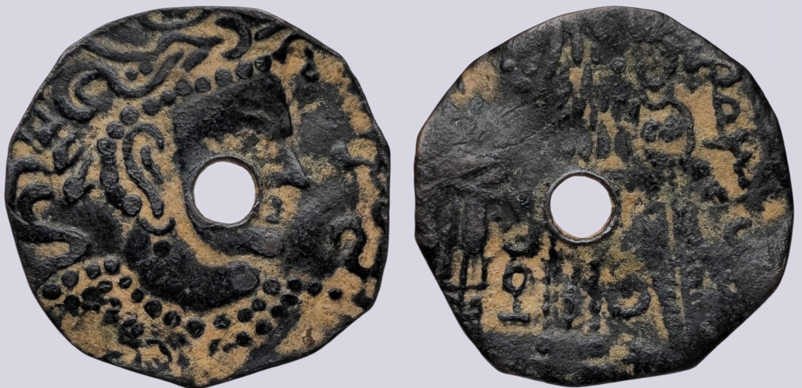 PSX_1156 Western Turks, AE drachm, "Sero", Type 243B - Image 1