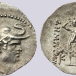 Bactrian Greeks, AR obol, Demetrios