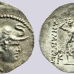 Bactrian Greeks, AR obol, Demetrios