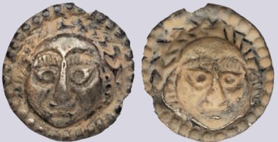 Central Asia, Silk Road, AR bracteate in Hunnic style