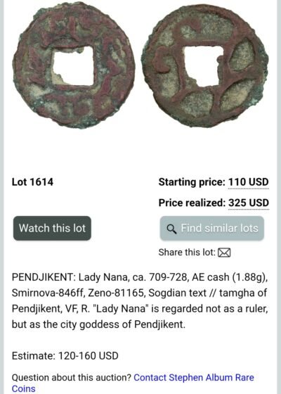 Central Asia, AE unit, Pendjikend, Lady Nana