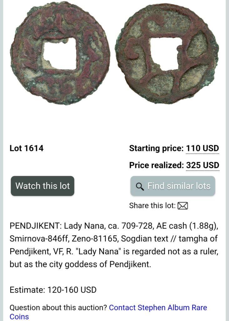 Central Asia, AE unit, Pendjikend, Lady Nana