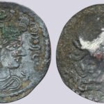 Western Turks, BI drachm, Tegin of Khorasan, c/m