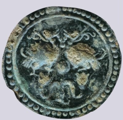 Central Asia, Silk Road, AE bracteate in Hunnic style