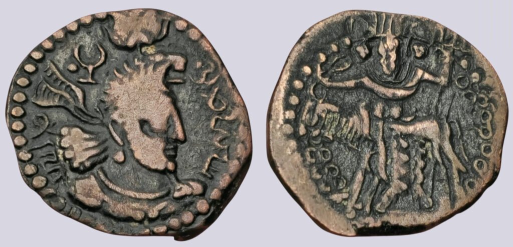 Kushano-Sasanians, AE drachm, Ohrmazd / Hormizd I