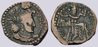 Kushano-Sasanians, AE drachm, Ohrmazd / Hormizd I