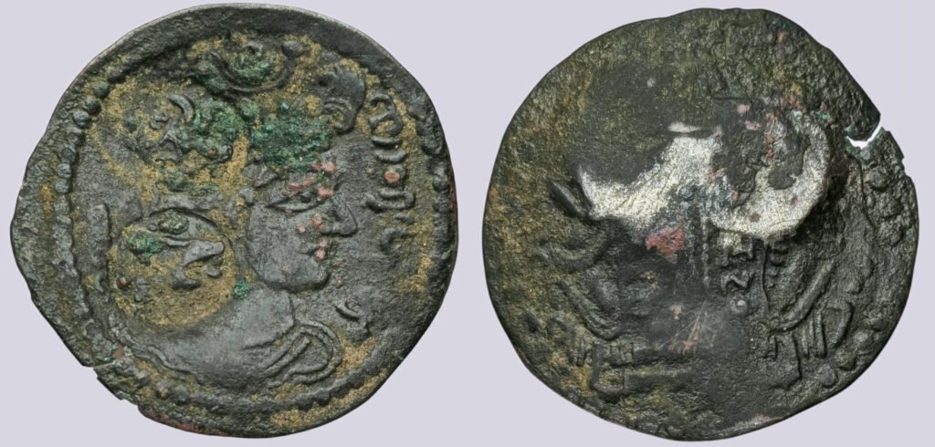Western Turks, BI drachm, Tegin of Khorasan, c/m