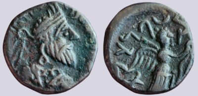 Indo-Parthians, AE tetradrachm, Gondophares