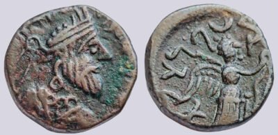 Indo-Parthians, AE tetradrachm, Gondophares