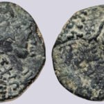 Kushans, AE tetradrachm, Kujula Kadphises